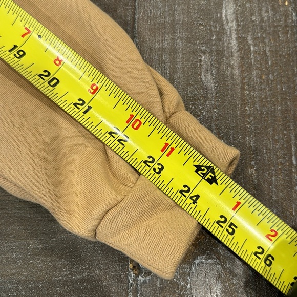 Aware by Vero Moda Sweatshirt Dress Pocket Dress Size XS Puff Sleeve Tan Comfy - Picture 10 of 13